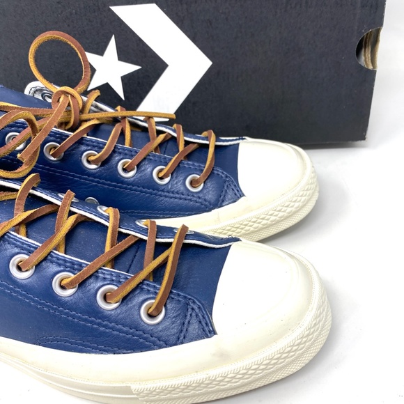 Converse Chuck 70 Low Top Leather Blue Women's Size Sneakers Custom 165507C-ENG - Picture 7 of 15